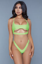 Load image into Gallery viewer, 1975 Gianna 2 Piece Swimsuit Neon Yellow