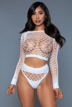 Load image into Gallery viewer, 2155 Play With Me Bodystocking White