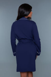 2258 Waffle Robe Navy