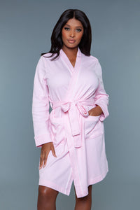 2258 Waffle Robe Light Pink