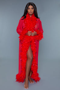 BW834R Glamour Robe Red