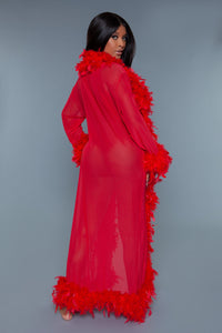 BW834R Glamour Robe Red