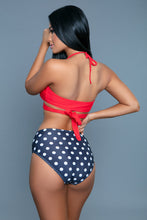 Load image into Gallery viewer, 2280 Francesca Swimsuit Red/Blue