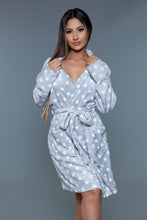 Load image into Gallery viewer, 2259 Kaylee Robe Grey White