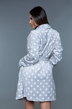 Load image into Gallery viewer, 2259 Kaylee Robe Grey White