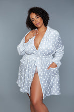 Load image into Gallery viewer, 2259 Kaylee Robe Grey White