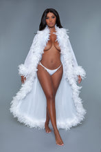 Load image into Gallery viewer, BW834W Glamour Robe White