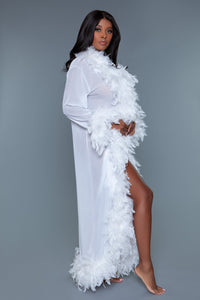 BW834W Glamour Robe White