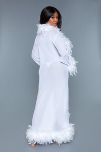 BW834W Glamour Robe White