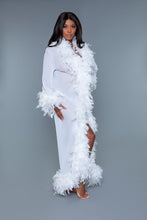 Load image into Gallery viewer, BW834W Glamour Robe White