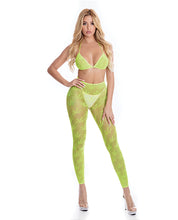 Load image into Gallery viewer, Pink Lipstick All About Leaf Bra &amp; Leggings O/s - Black Olive