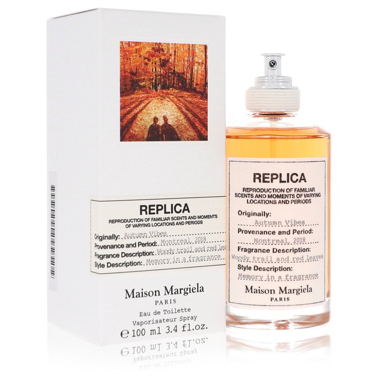 Replica Autumn Vibes by Maison Margiela Eau De Toilette Spray (Unisex) 3.4 oz for Women - Black Olive