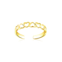 Load image into Gallery viewer, 14k Yellow Gold Heart Toe Ring