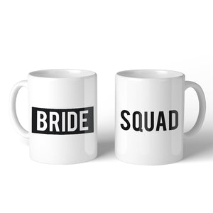 Matching Mugs - Bride Squad - Black Olive