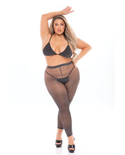 Load image into Gallery viewer, Pink Lipstick Tall Order Bra Top &amp; Leggings Qn - Black Olive