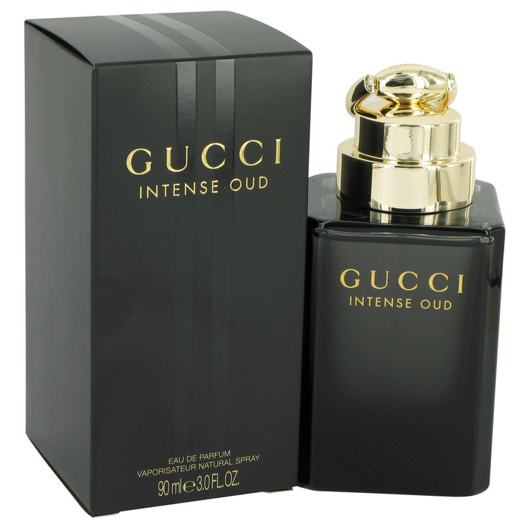 Gucci Intense Oud by Gucci Eau De Parfum Spray (Unisex) 3 oz for Men - Black Olive
